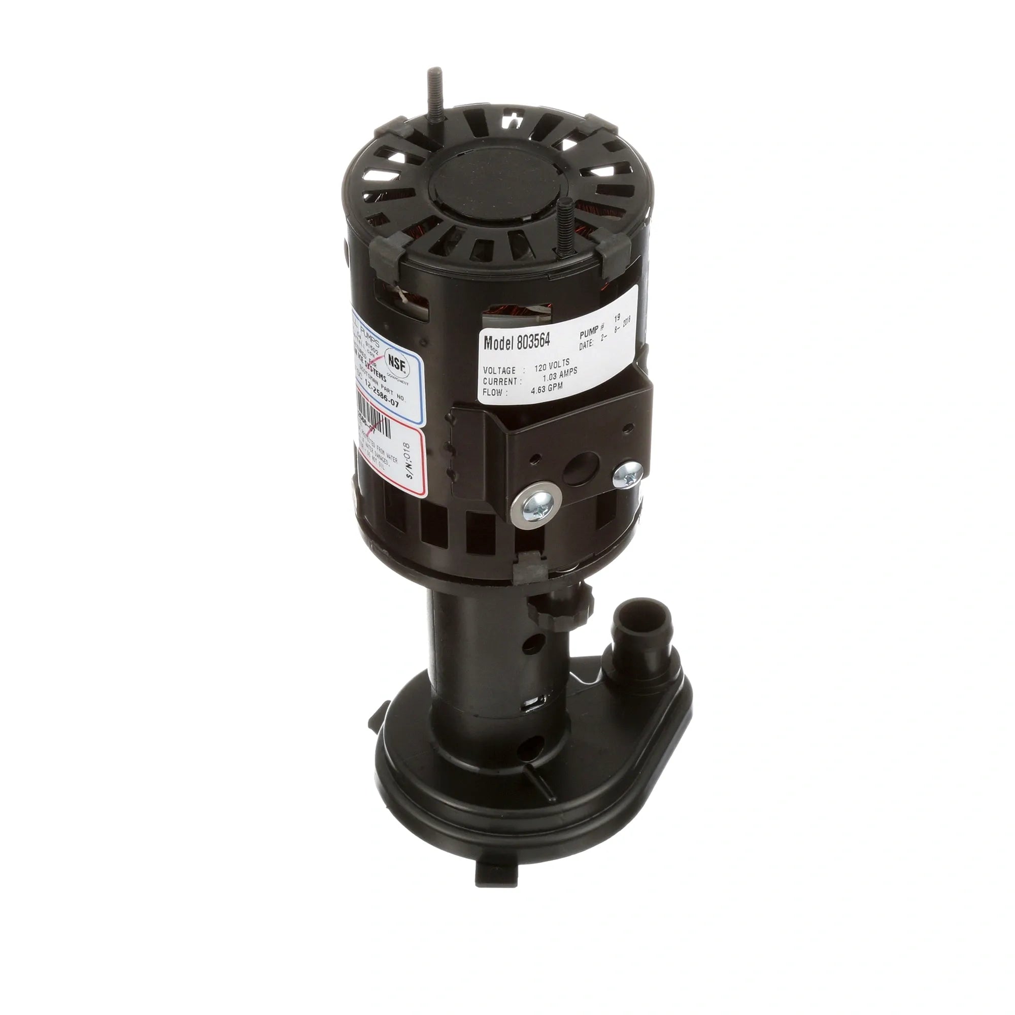 12-2586-27 Scotsman - Reliable Pump Motor Assembly 115V alternate view 5