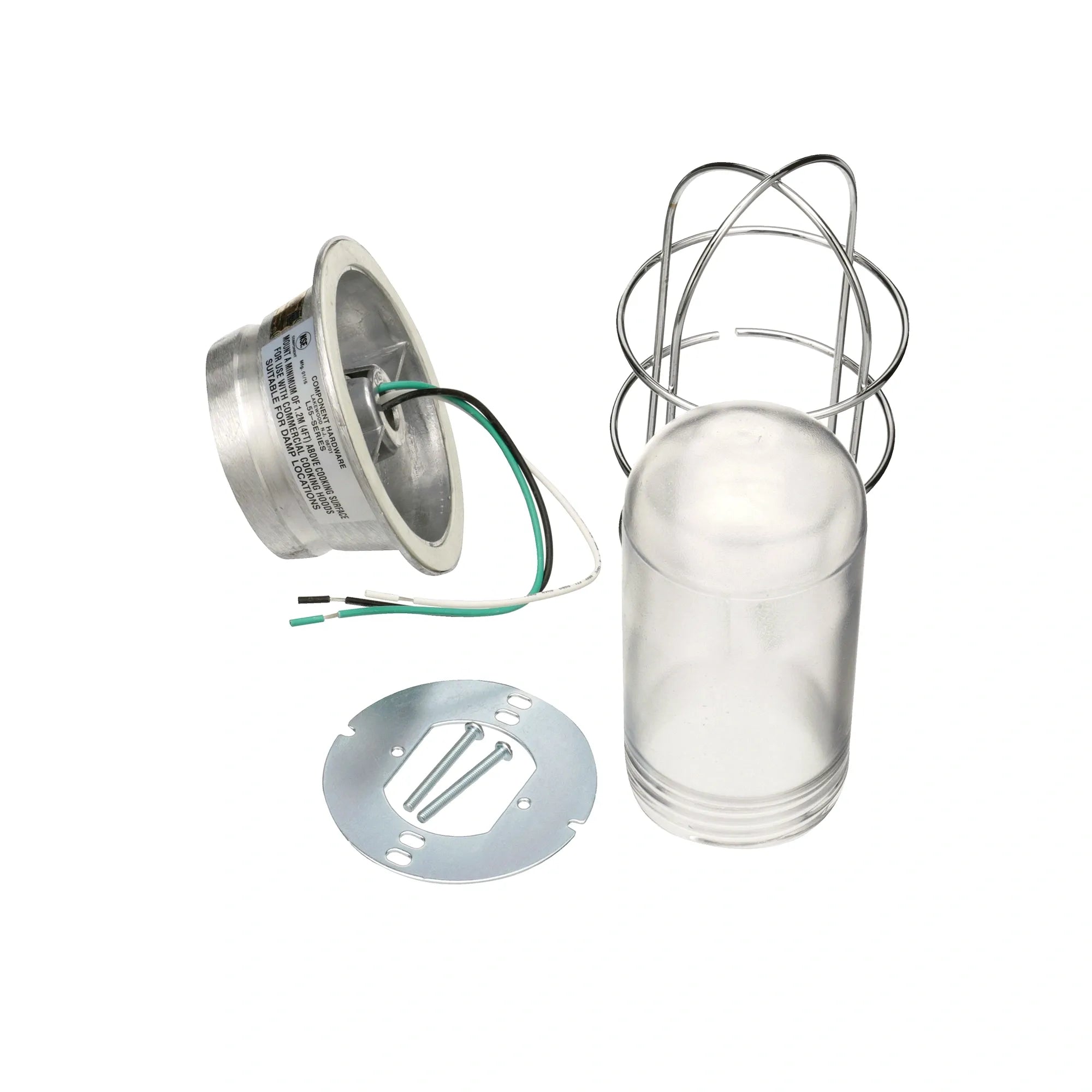 L50-1024 Component Hardware - Durable Round Light Fixture alternate view 2