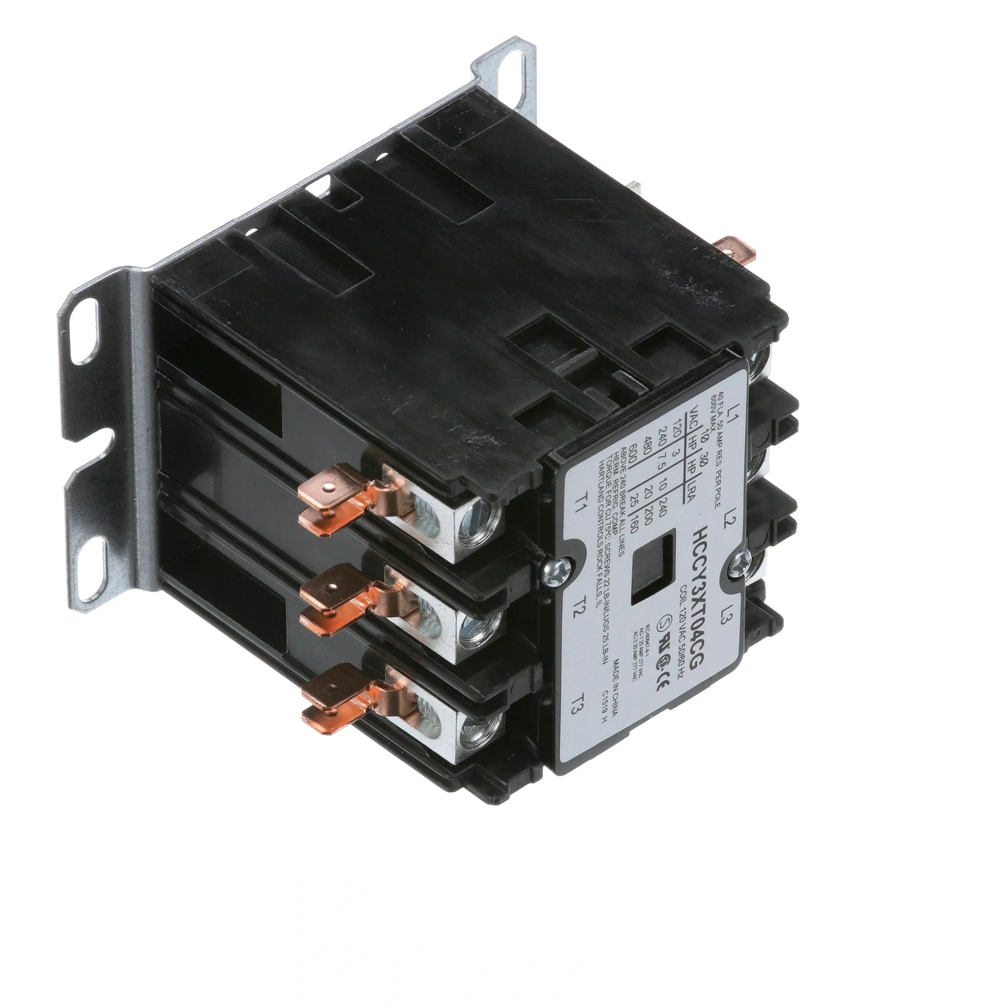 011225 Keating - 3P Contactor 40/50A 120V for Machines alternate view 3