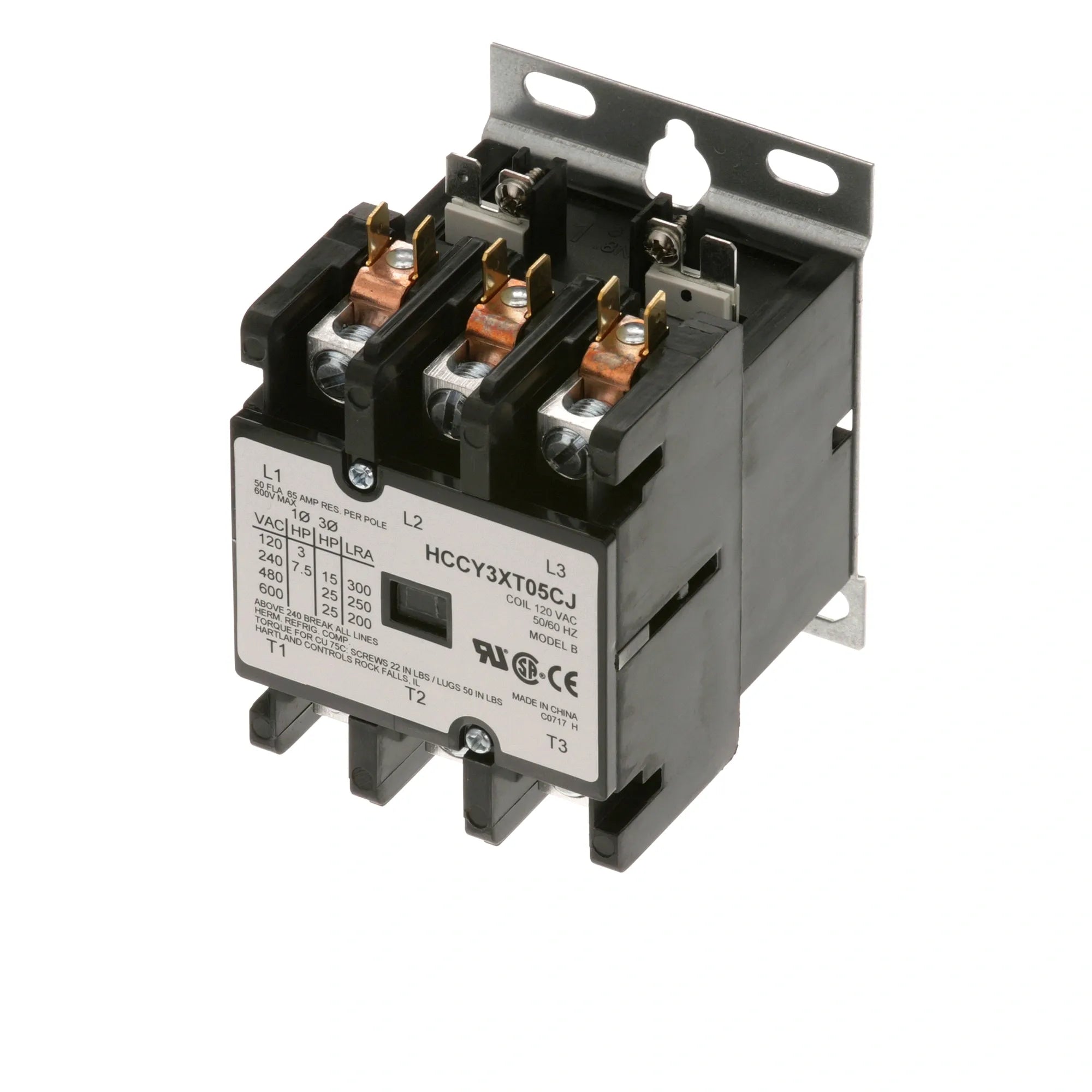 881655 Hobart - 120V 3-Pole Contactor for Inductive Loads alternate view 3
