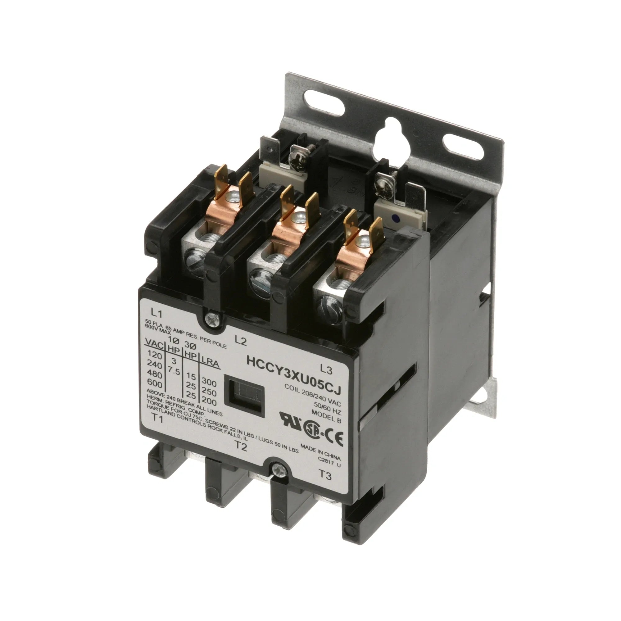 00-836805 Hobart - 3 Pole Contactor 50/65A 208/240V alternate view 3