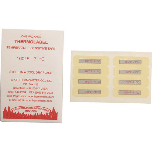 1381208 B2BFSI - Temperature Label 160°F (24-pack)