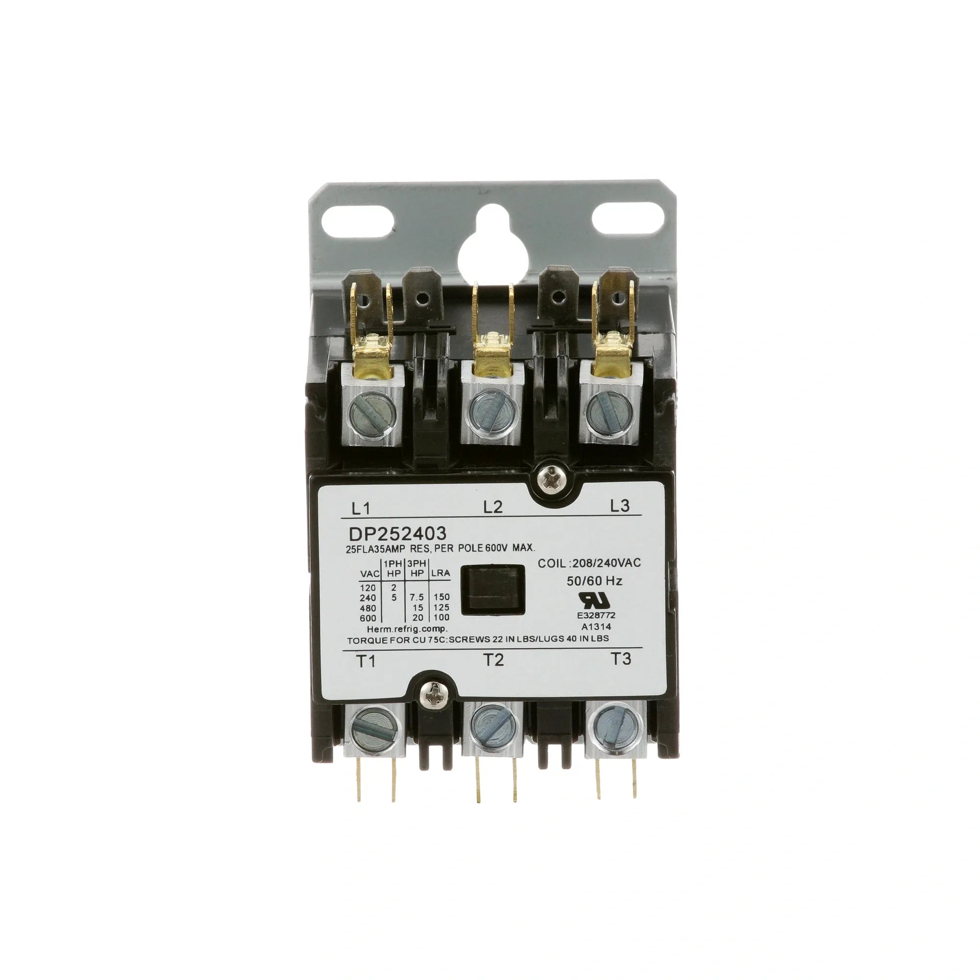 00-346466-7 GE/Hobart - Reliable 3 Pole Contactor 25A alternate view 1