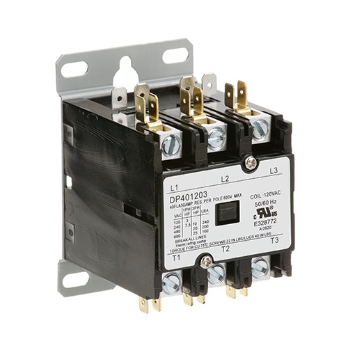 111497C3 Vulcan Hart - 3 Pole Contactor 40 Amp 120V