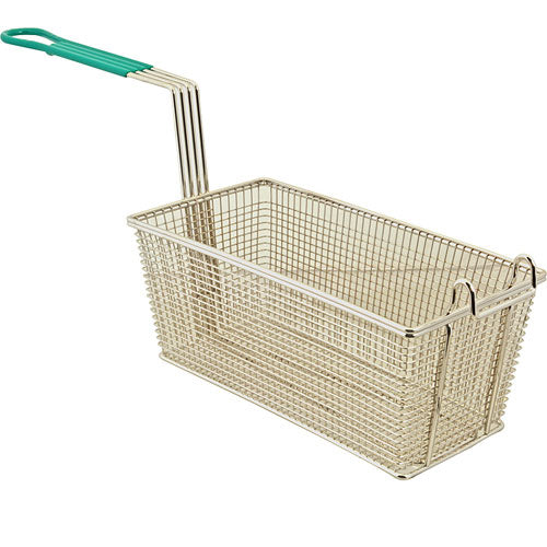 2255006 B2BFSI - Teal Vinyl Fryer Basket (12-7/8