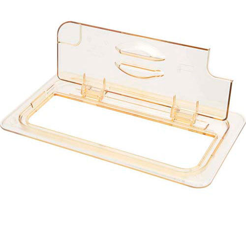 30HPLN150 Cambro - Amber 1/3 Size Flip Lid alternate view 1