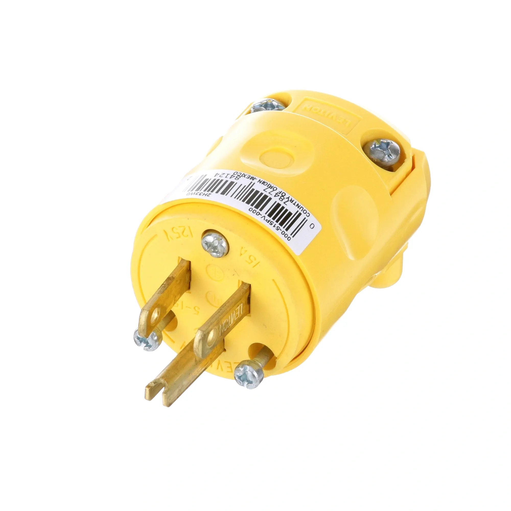 2531203 B2BFSI - Durable Yellow 120V 15A Male Plug alternate view 3