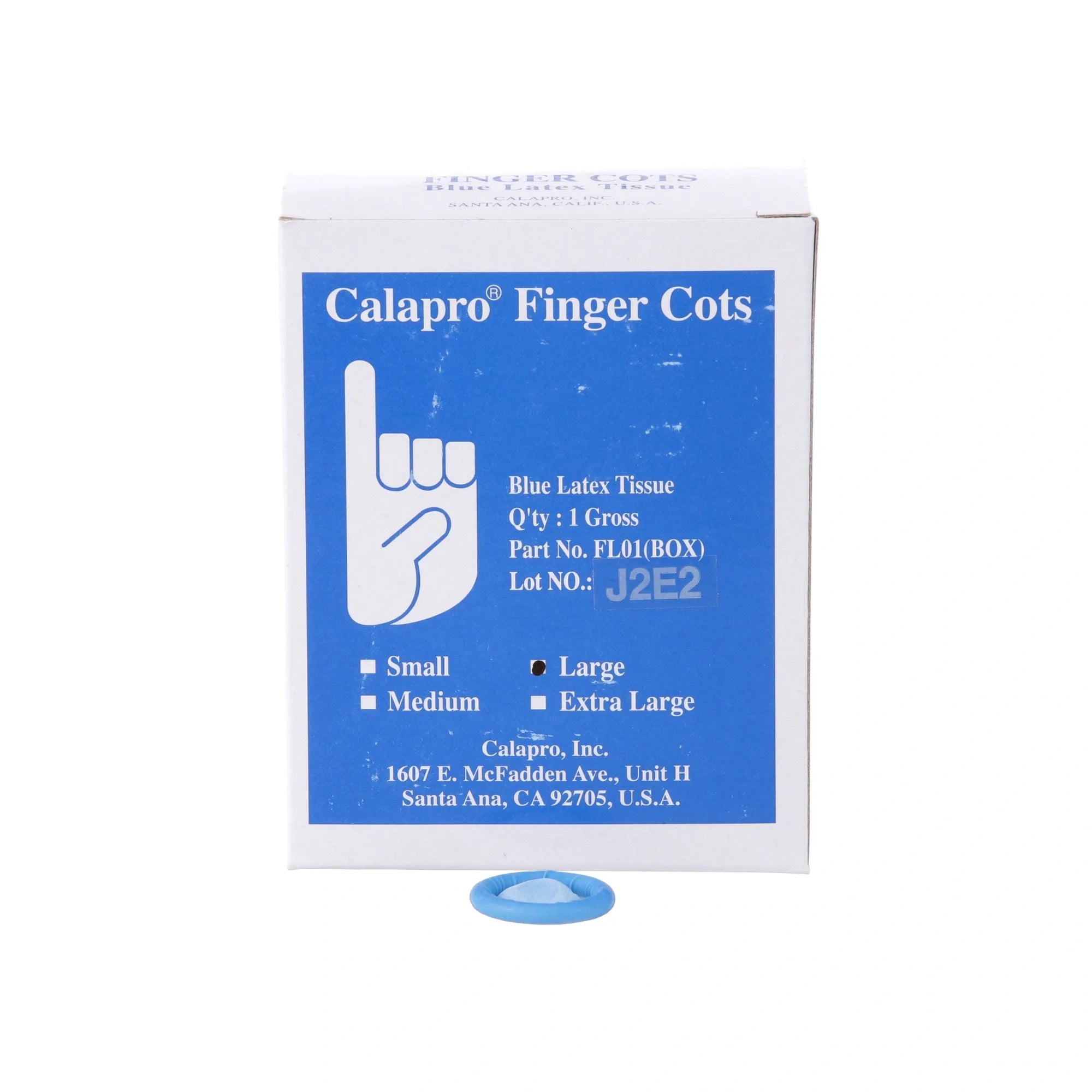 2801644 B2BFSI - Blue Fingercots, Large, 144 Count alternate view 1