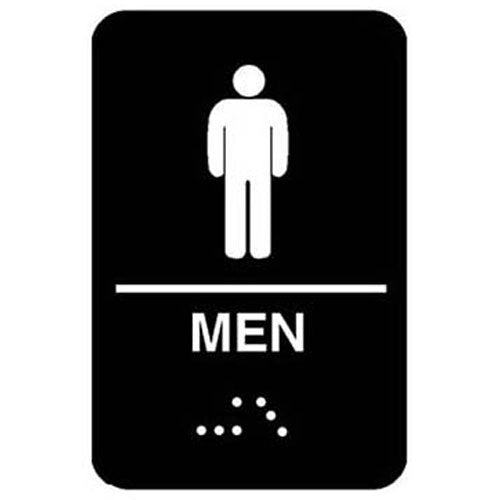 5635 Vollrath - Braille Sign for Men (6x9 inches)