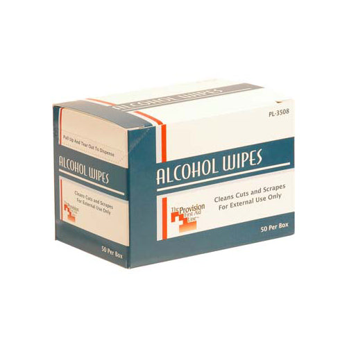 2801540 B2BFSI - Alcohol Wipes Box of 50 for Cleaning