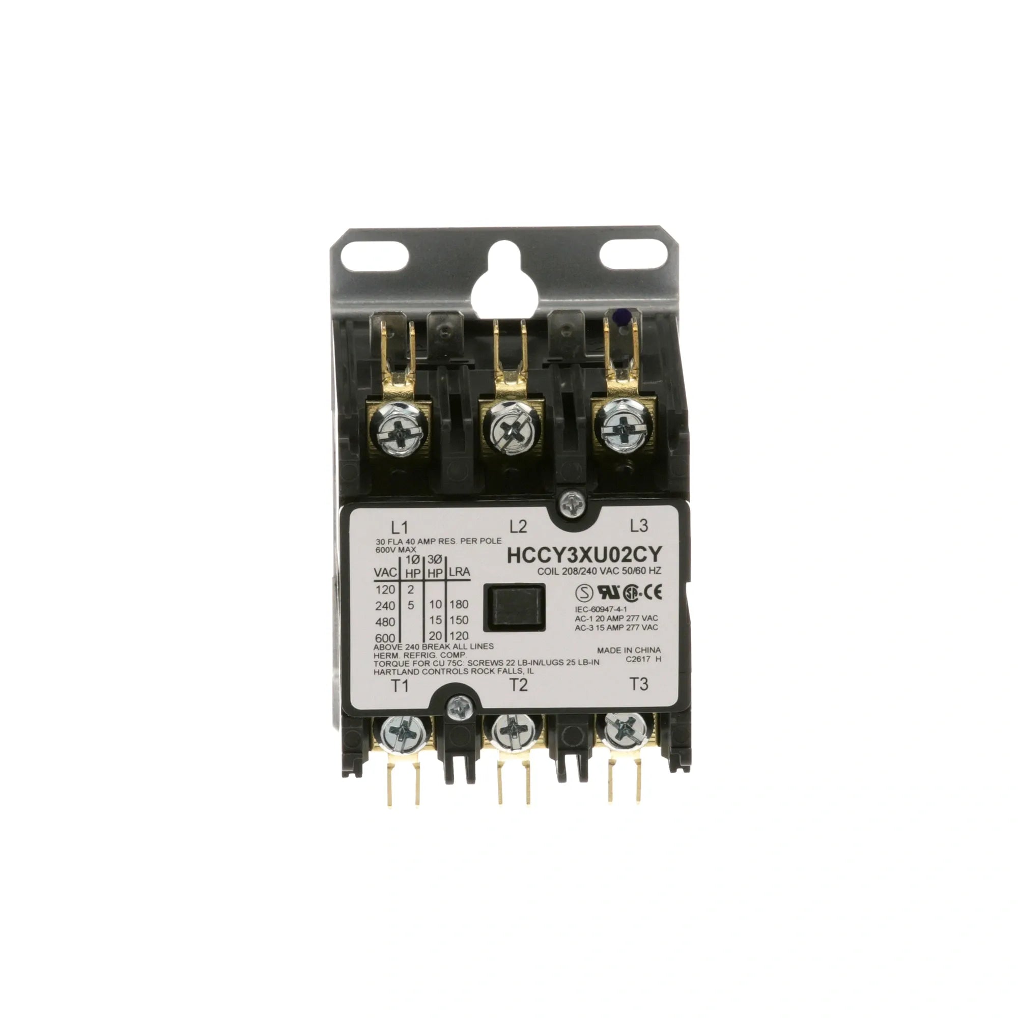 Z009210 Groen - 3-Pole Contactor 30/40A for Kettles alternate view 1