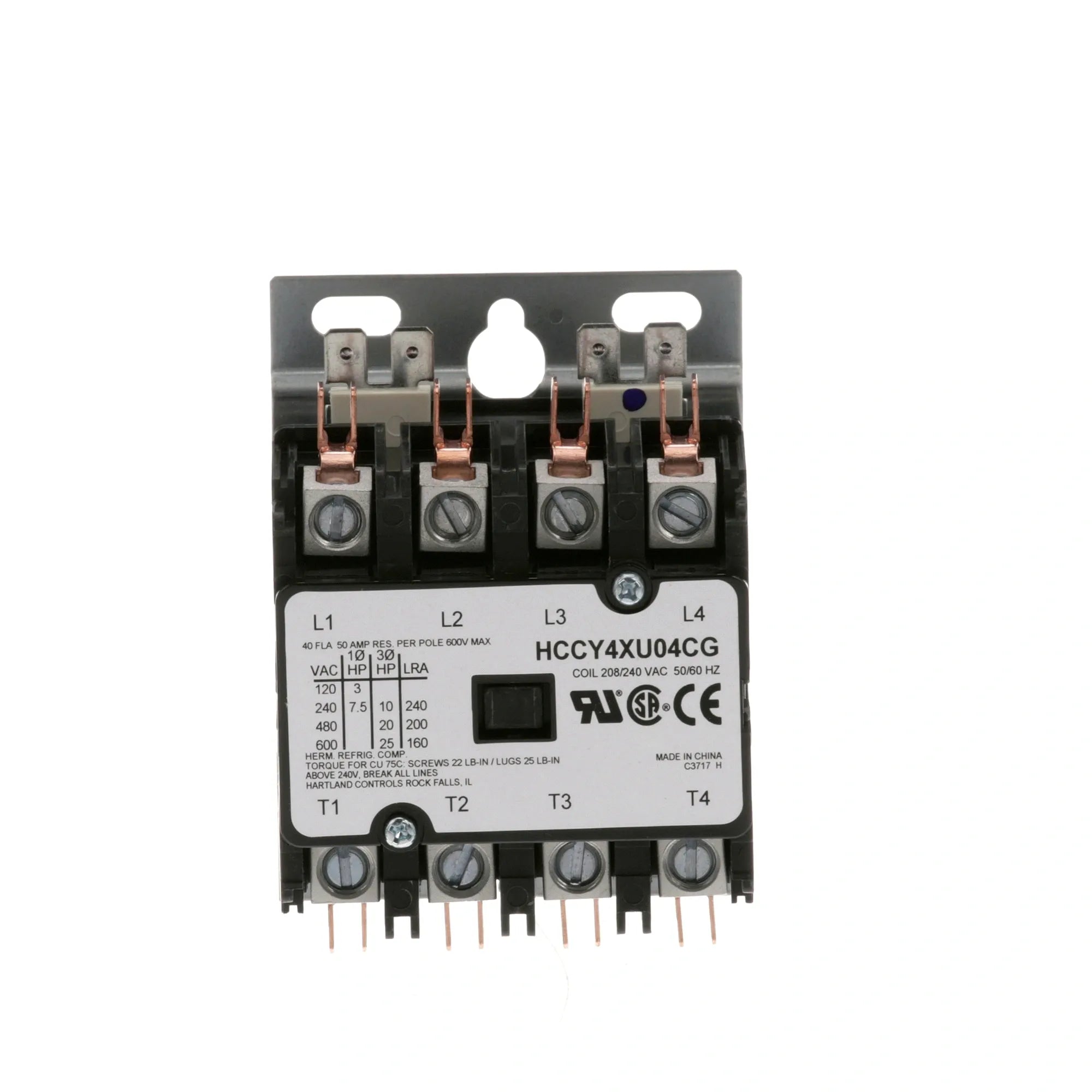 VH844329 Vulcan Hart - 4P Contactor 40/50A 208/240V alternate view 1