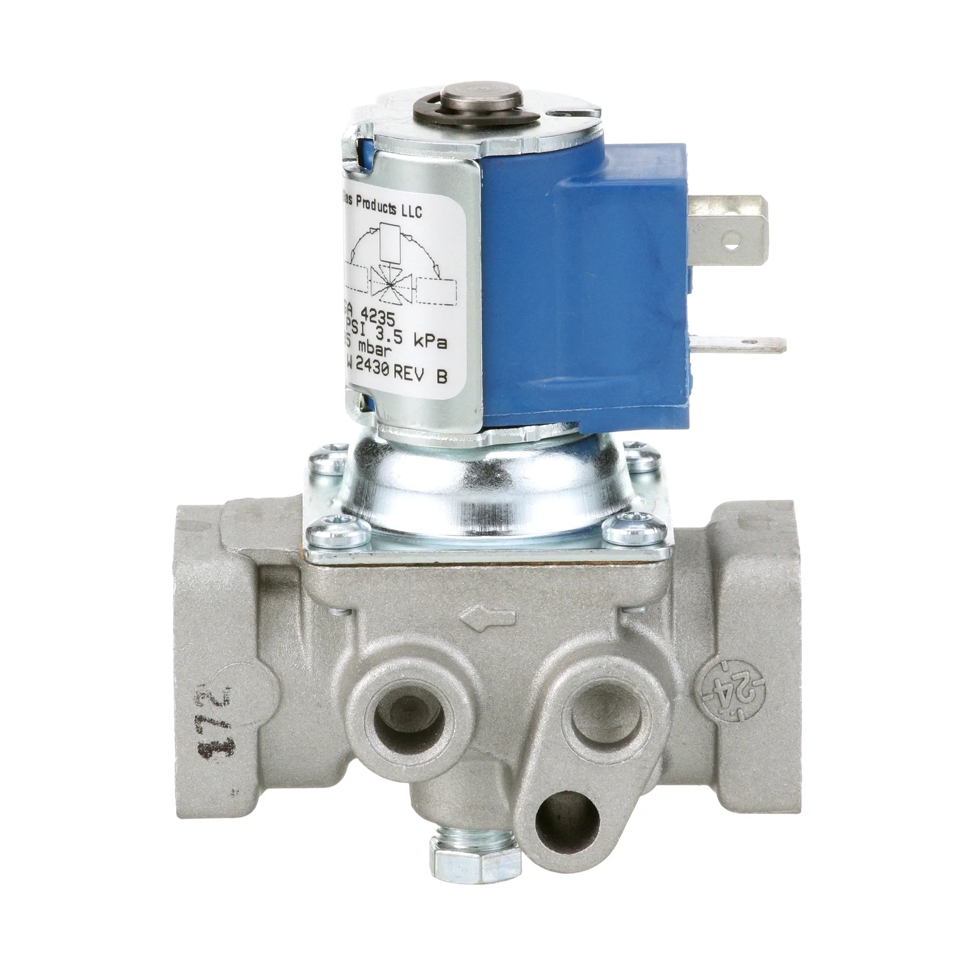 2V-80502-04 Star Mfg - 120V Solenoid Valve for Ovens alternate view 1