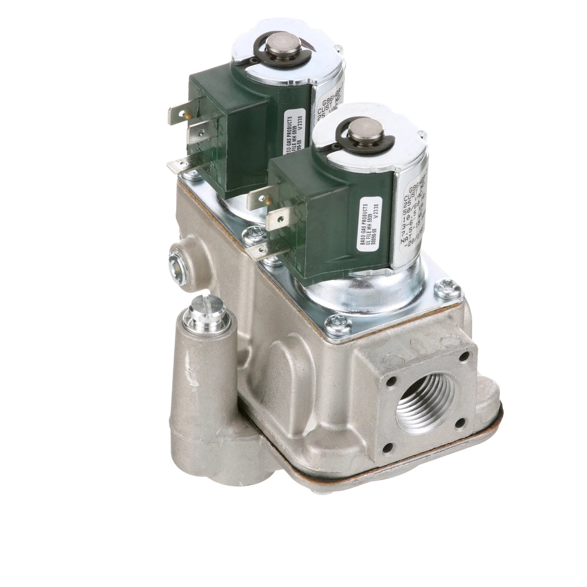 128412 Groen - Dual Solenoid Gas Valve 1/2