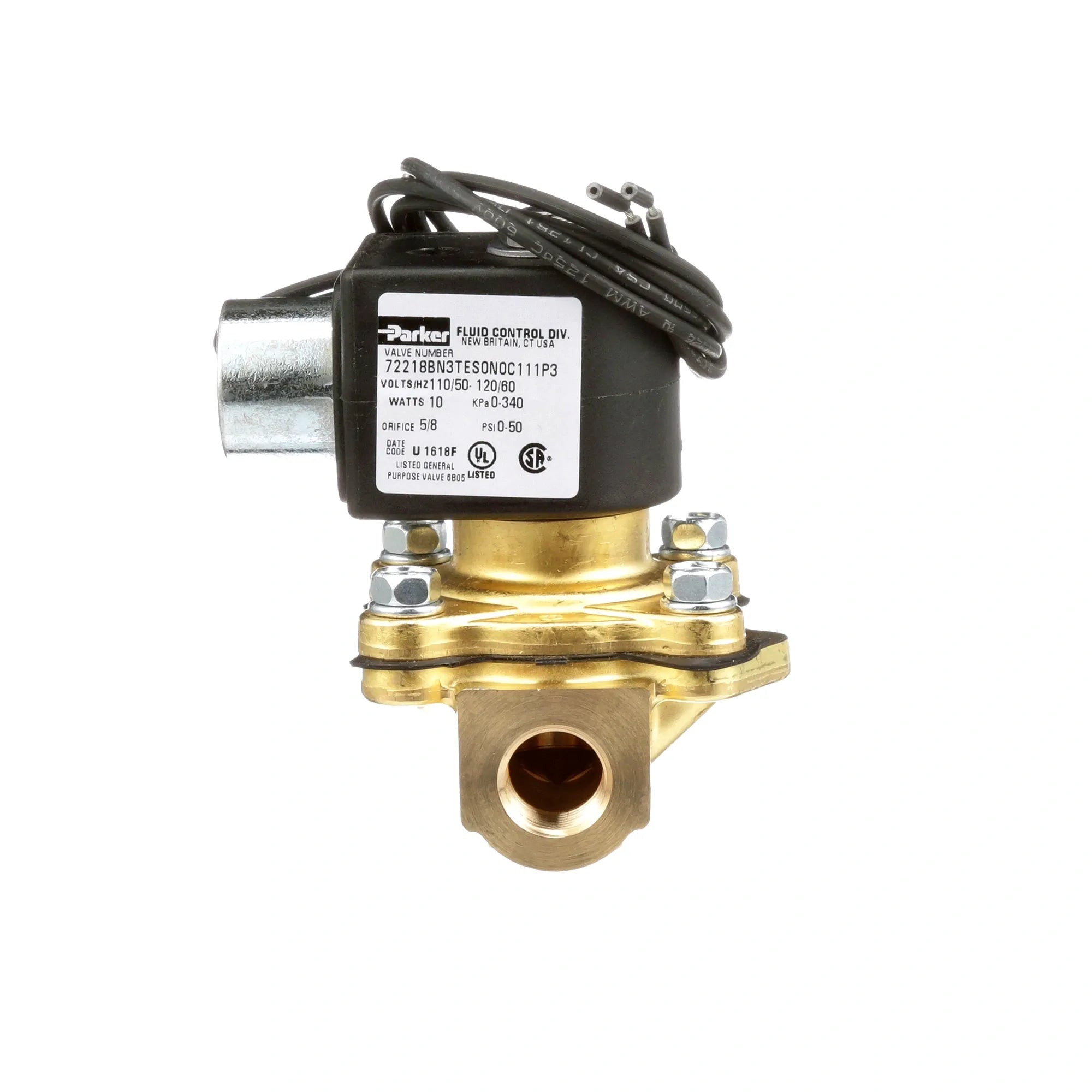 72218BN3TERSO Parker Hannifin - Solenoid Valve 120V alternate view 1