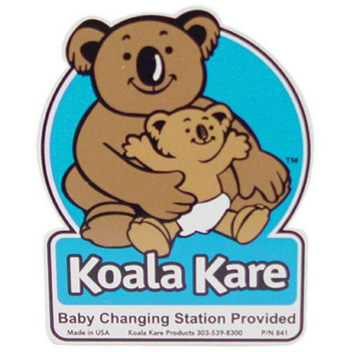 310-28 Koala Kare - Baby Changing Station Plaque