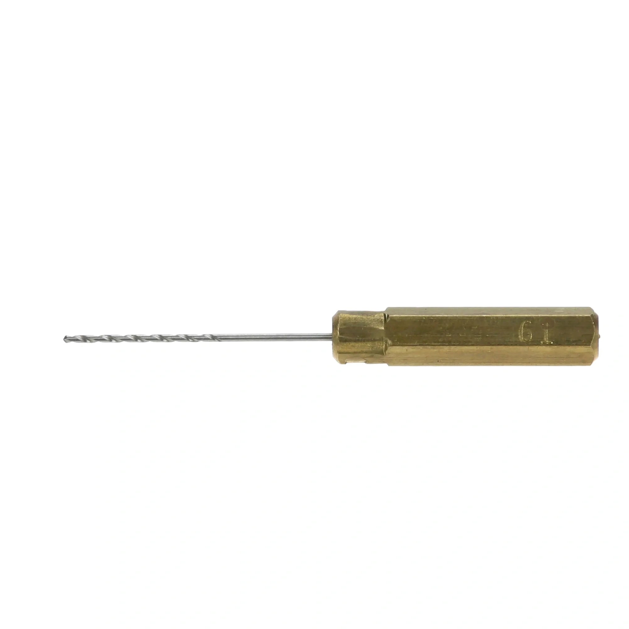 721069 B2BFSI - #61 Orifice Drill with Brass Hex Shank alternate view 1