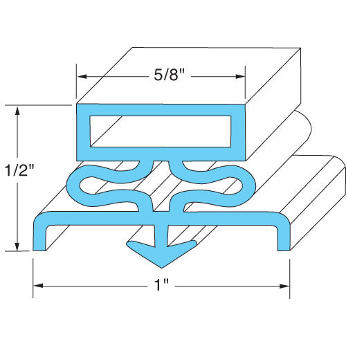 341-09503-00 Kairak - Durable Refrigerator Gasket
