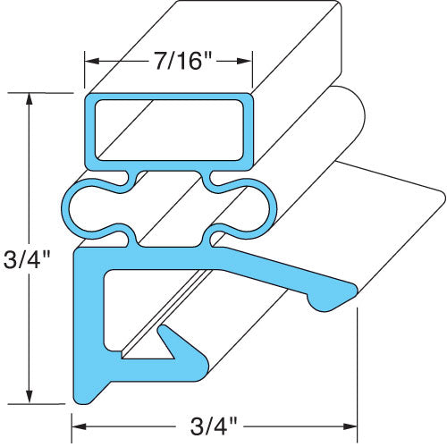 00-265578-00001 Hobart - High-Quality Door Gasket