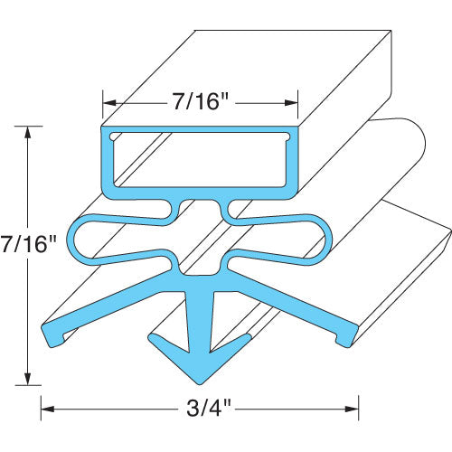 E810844 True - High-Quality Drawer Gasket Replacement