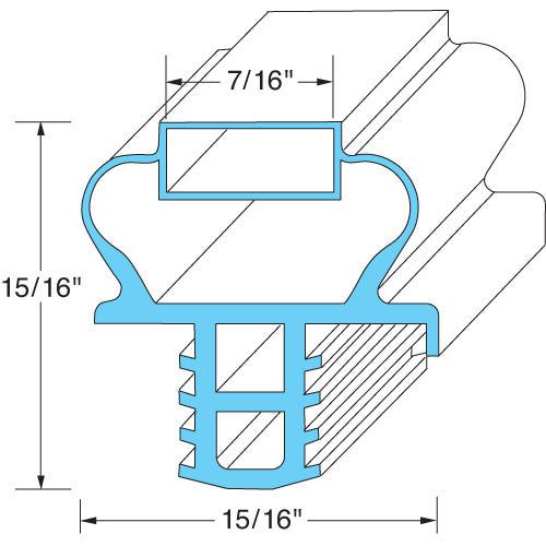 1701186 Delfield - Durable Door Gasket Replacement