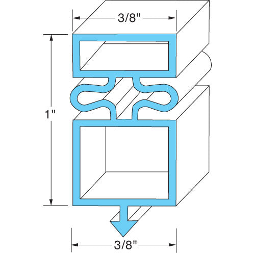 810777 True - Magnetic Door Gasket Replacement