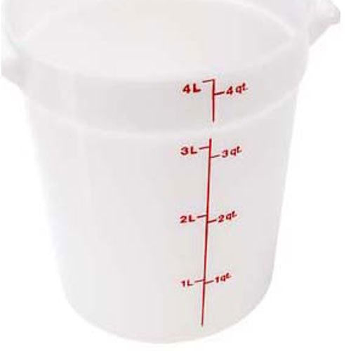RFS4148 Cambro - White Round Storage Container 4Qt